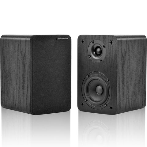 Mediabridge MS-BP1B Bookshelf Speakers Pair with 4