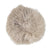 Bloomingville Dip Dyed Stone & Off White Round Tibetan Lamb Fur Pillow