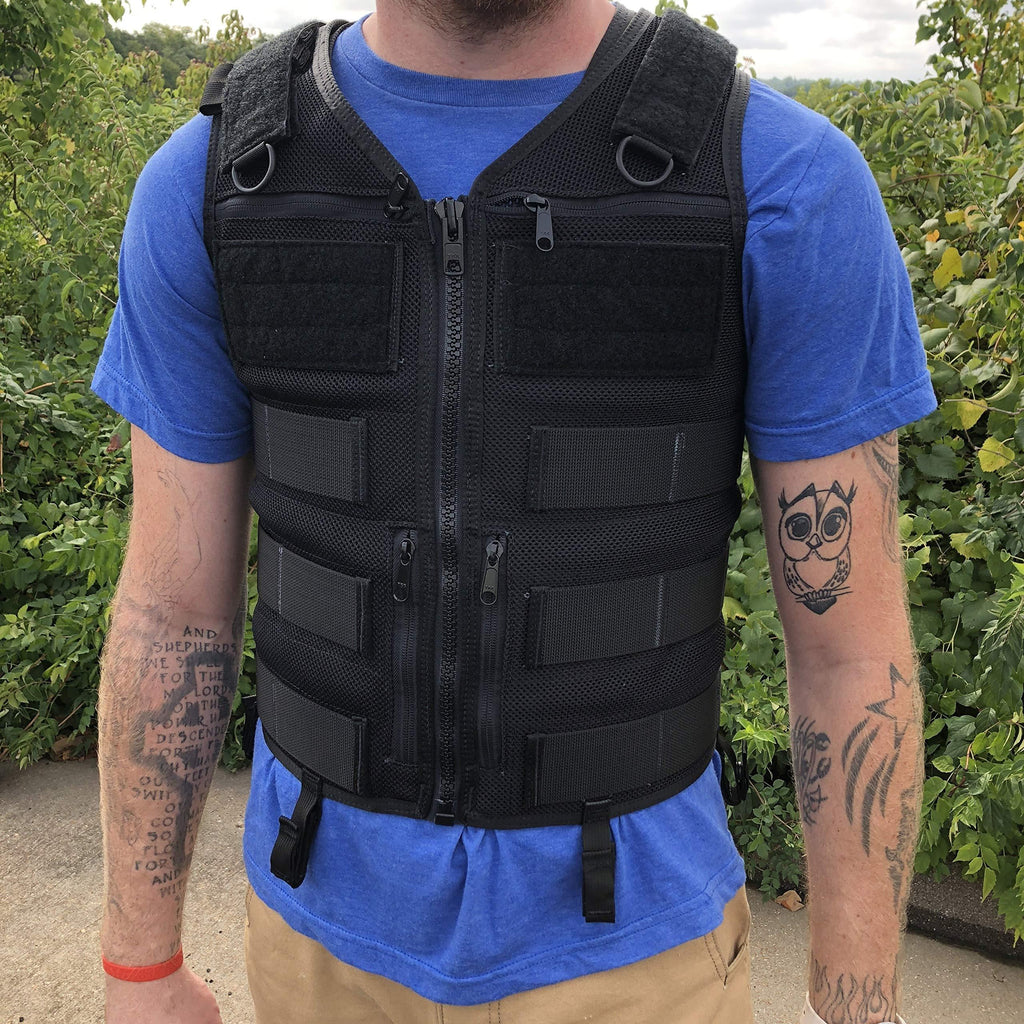 Atlas 46 AIMS Saratoga Vest Universal Chest Rig, Standard, Black | Hand Crafted in the USA